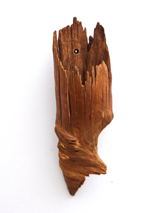 Wall hang wooden vase