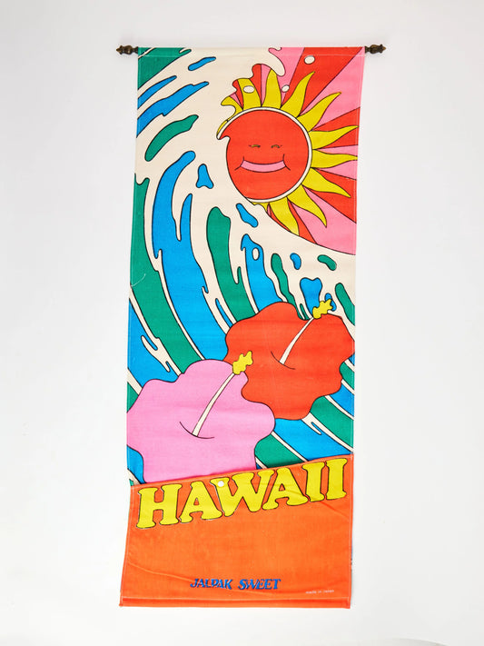 Japan Airline Sweet Hawaii Tapestry 70s