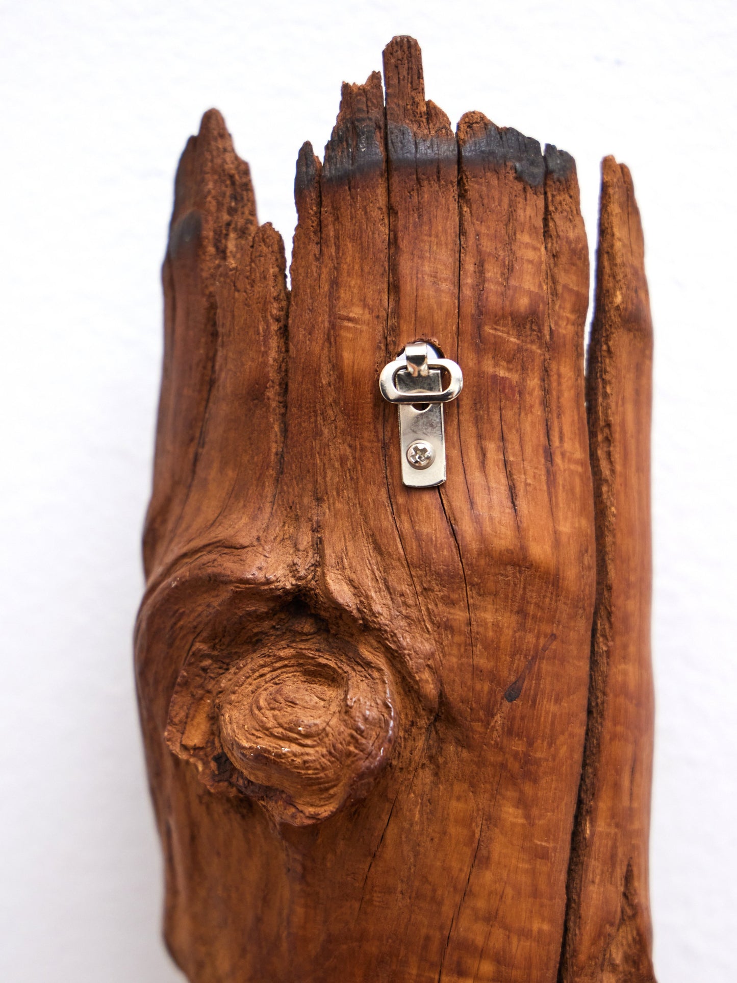 Wall hang wooden vase