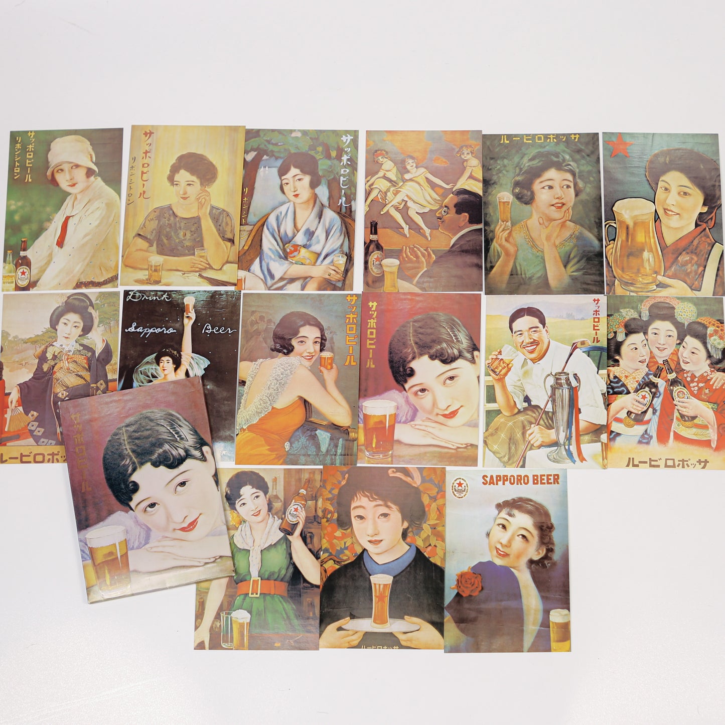 Sapporo Beer postcards set
