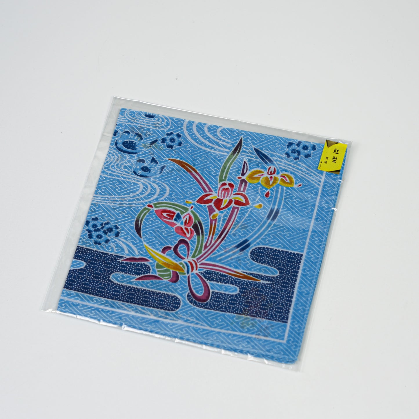 Okinawan Bingata Pattern Cotton Handkerchief