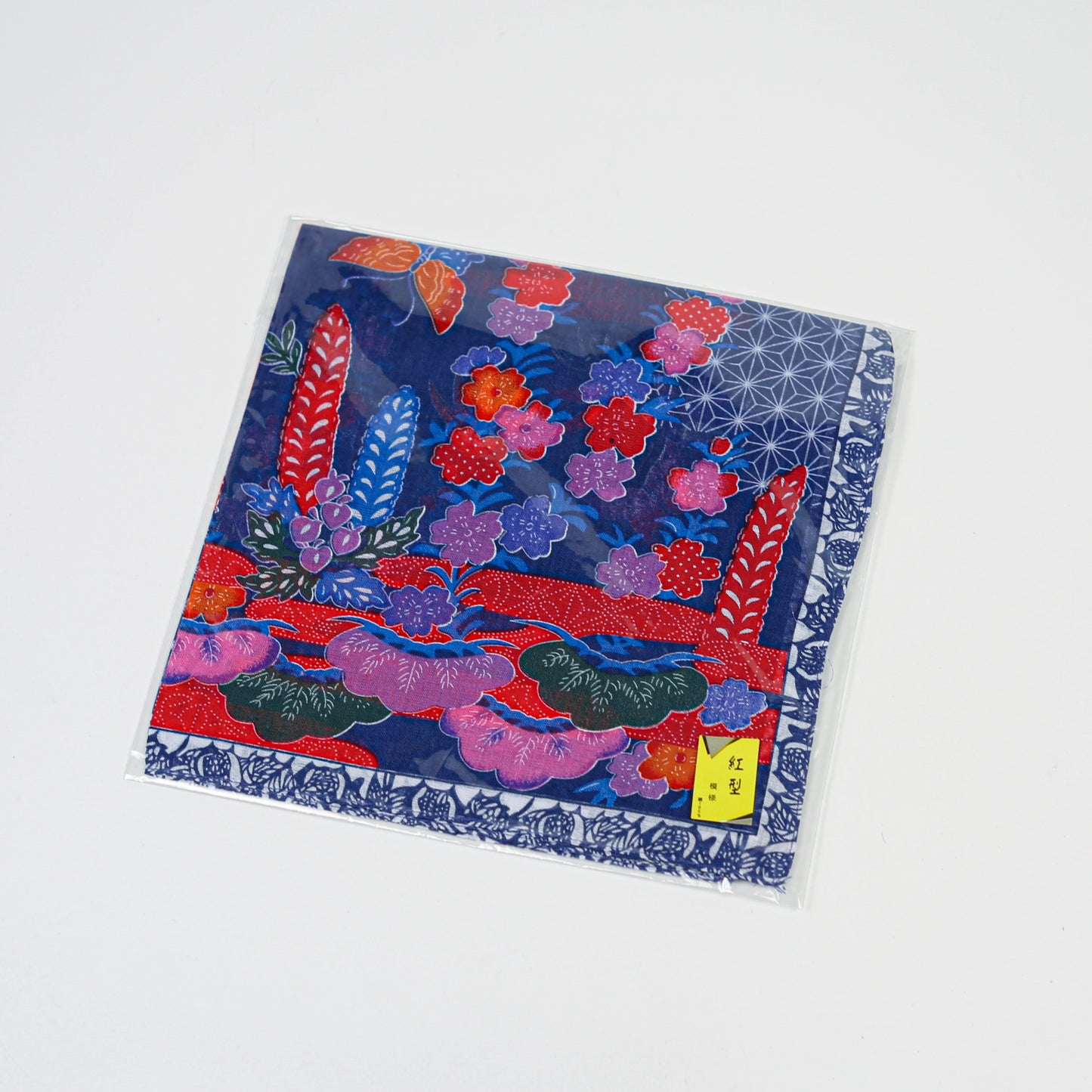 Okinawan Bingata Pattern Cotton Handkerchief