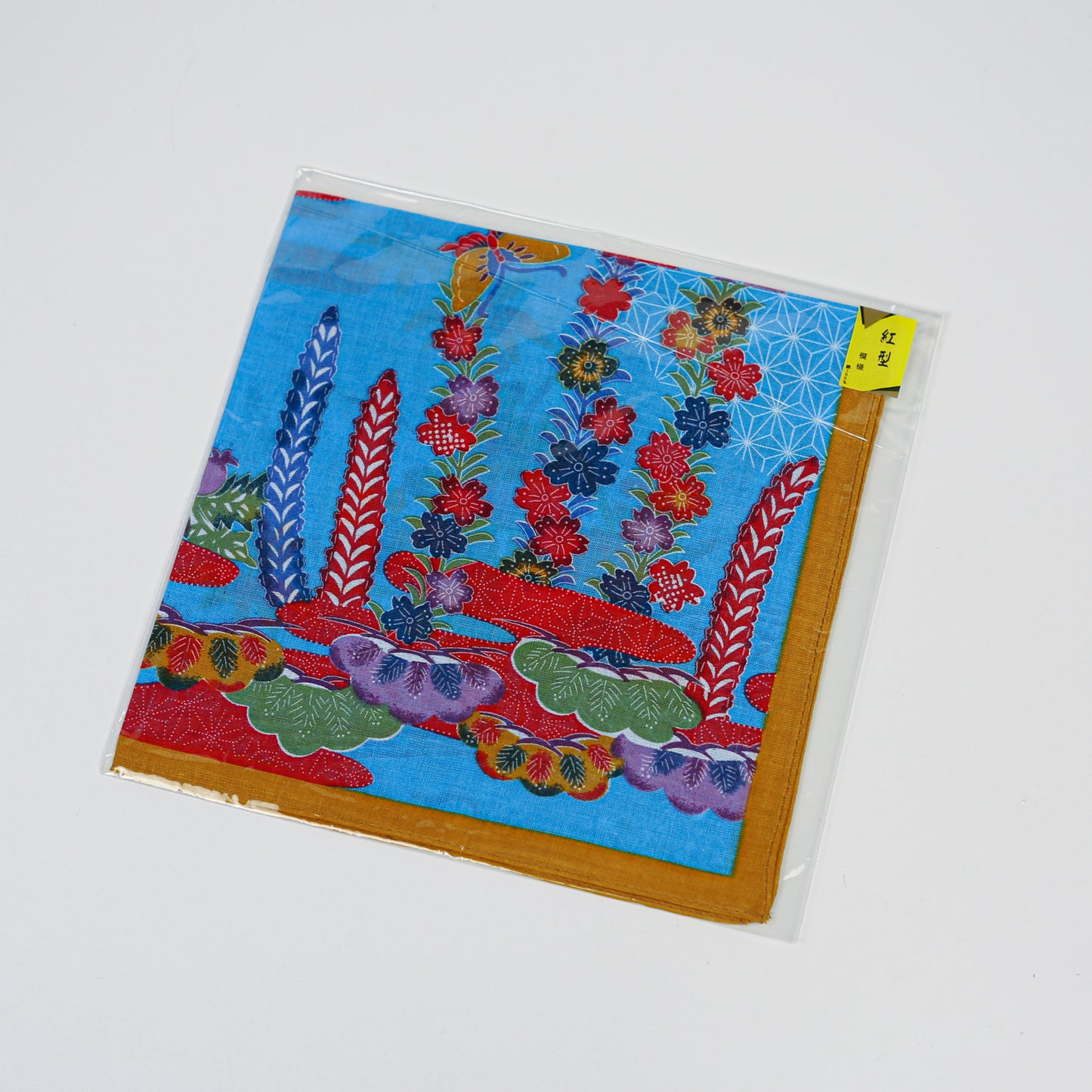 Okinawan Bingata Pattern Cotton Handkerchief