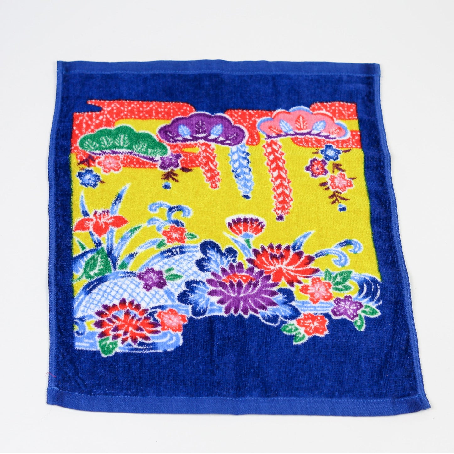 Okinawan Bingata Pattern Towel Handkerchief