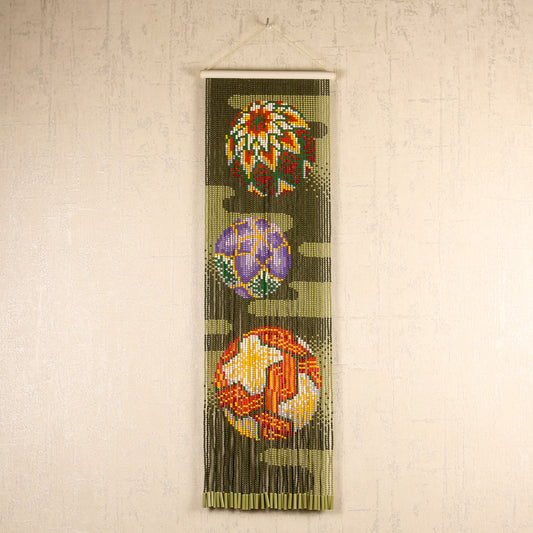 Skill Bead Door Curtain (Temari Motif)