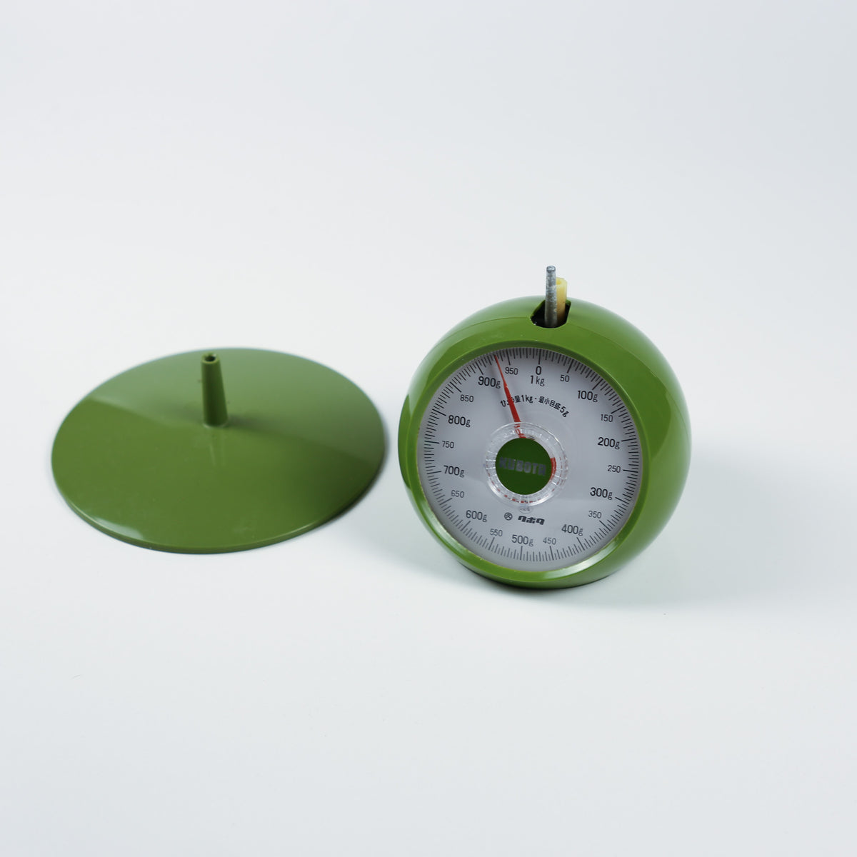 Vintage Kubota Green Apple Analog Kitchen Scale
