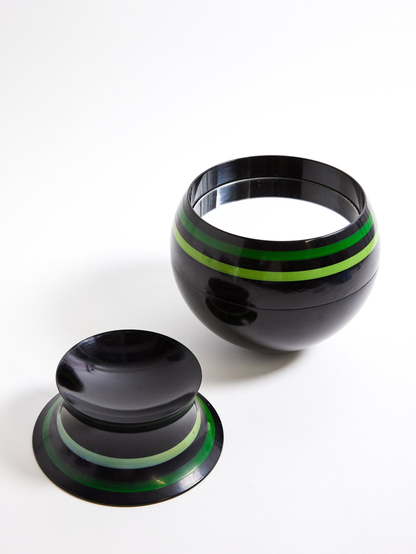 Urushi mirror and base Black